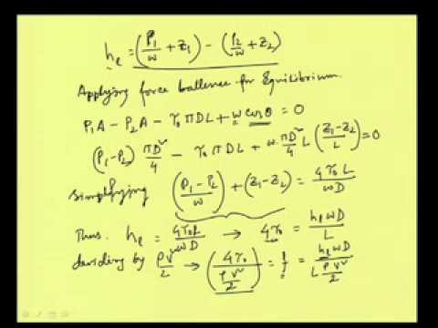 Mod-8 Lec-2 Pipe Flow: Losses in Pipes