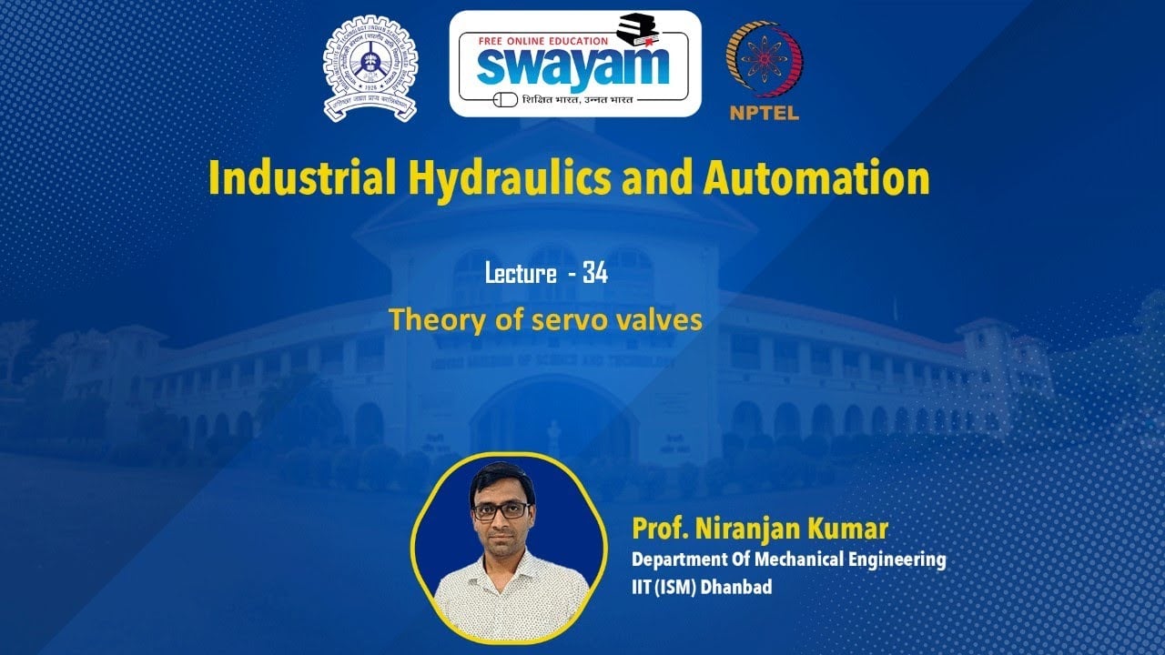 NPTEL Lecture 34: Theory of servo valves