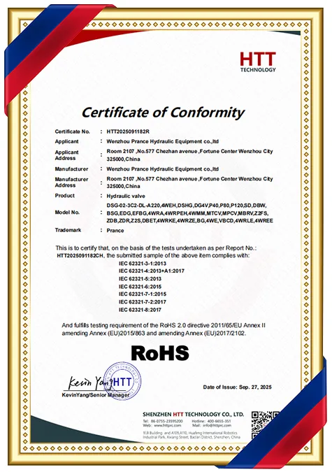 ROHS-Hydraulic Valve
