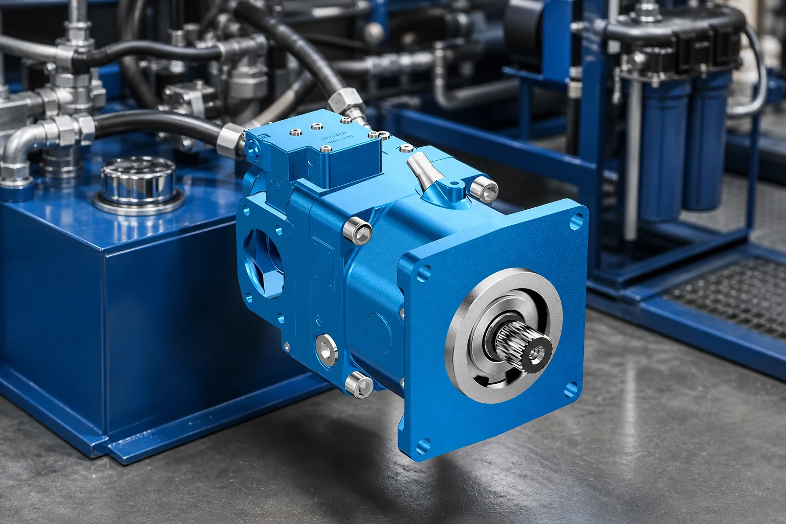 Prance Hydraulic Bent Fixed Displacement Piston pump — illustration (not a product photo)