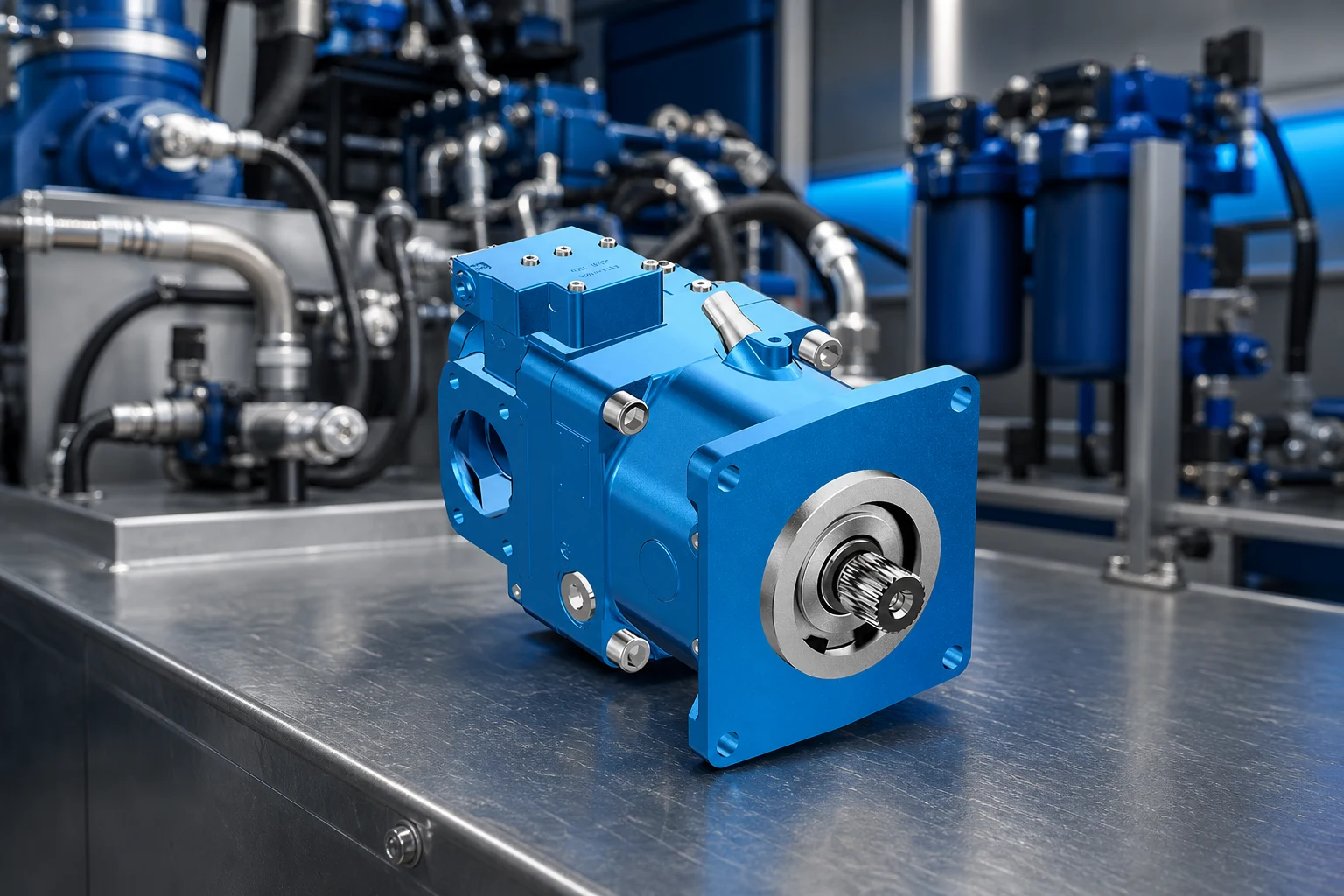 Prance Hydraulic Bent Fixed Displacement Piston pump — illustration (not a product photo)