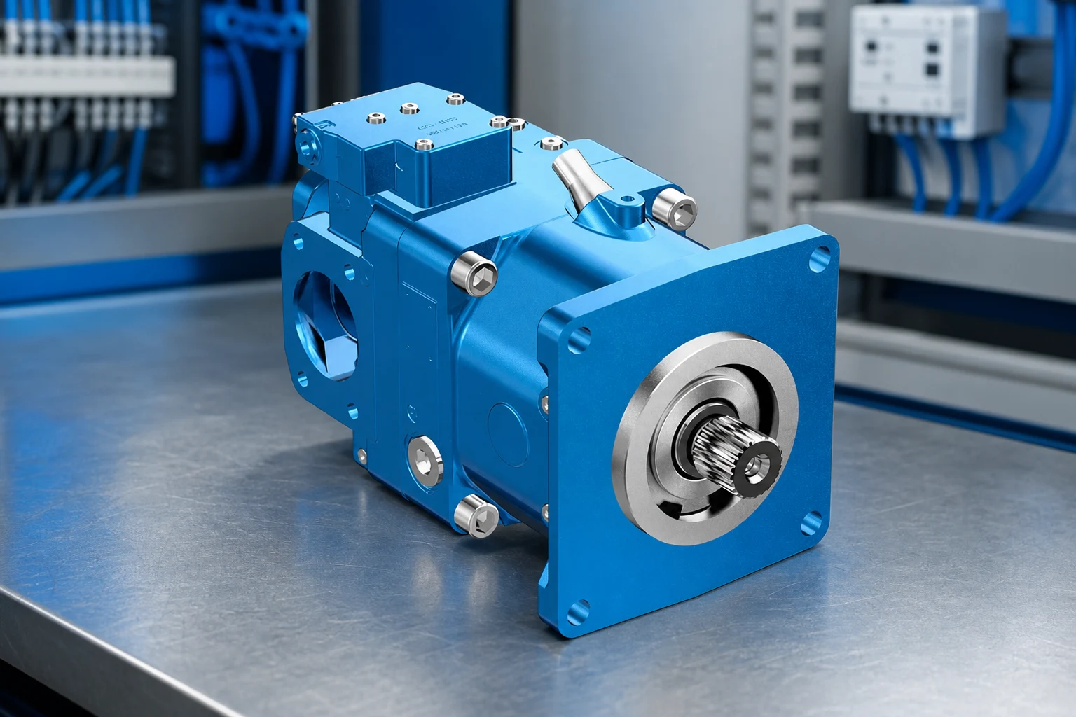 Prance Hydraulic piston — official product photo with illustrative scene background (not a real site photo)