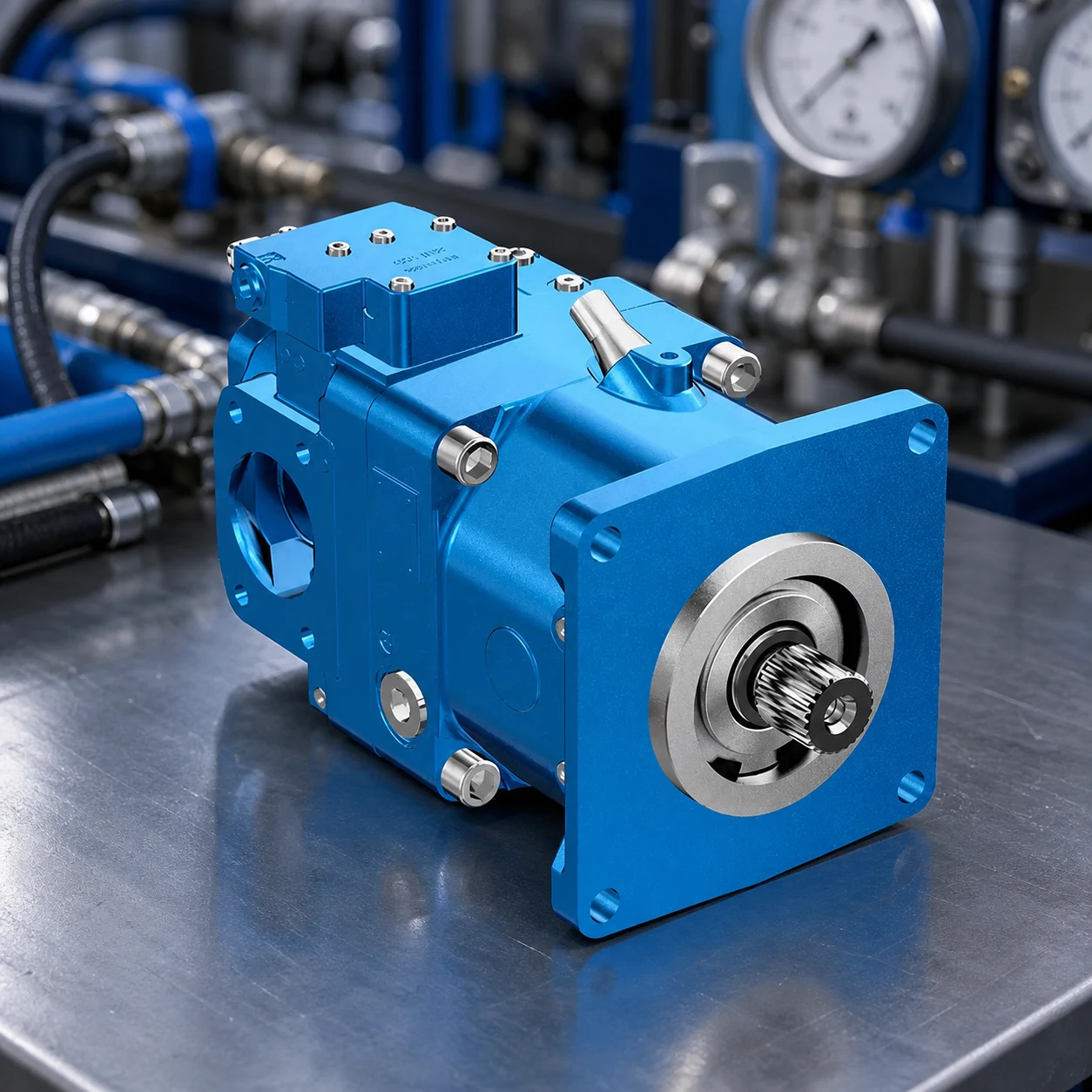 Hydraulic pump product route after documented noise troubleshooting