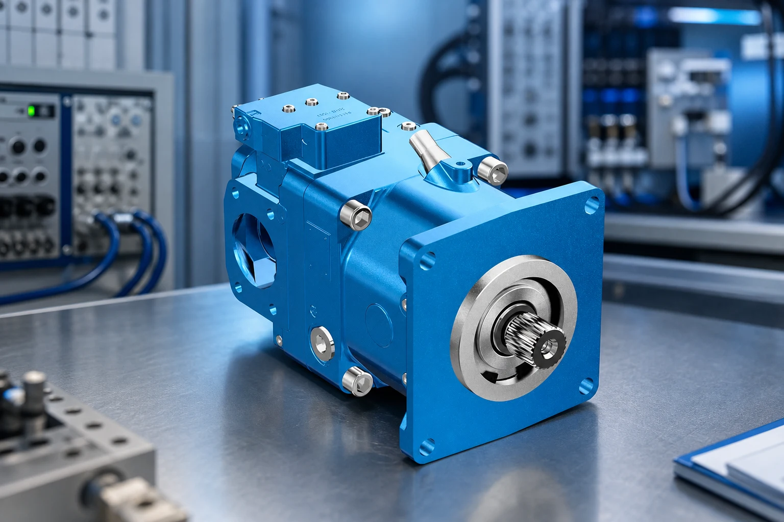 Prance Hydraulic piston — official product photo with illustrative scene background (not a real site photo)