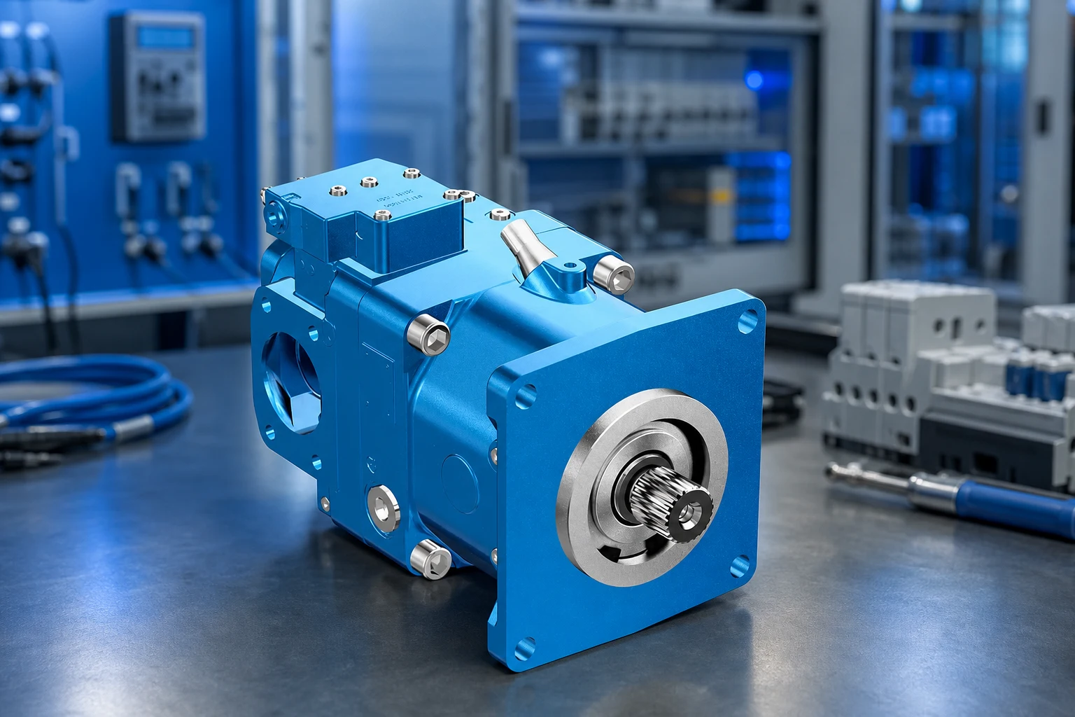 Prance Hydraulic gear — official product photo with illustrative scene background (not a real site photo)