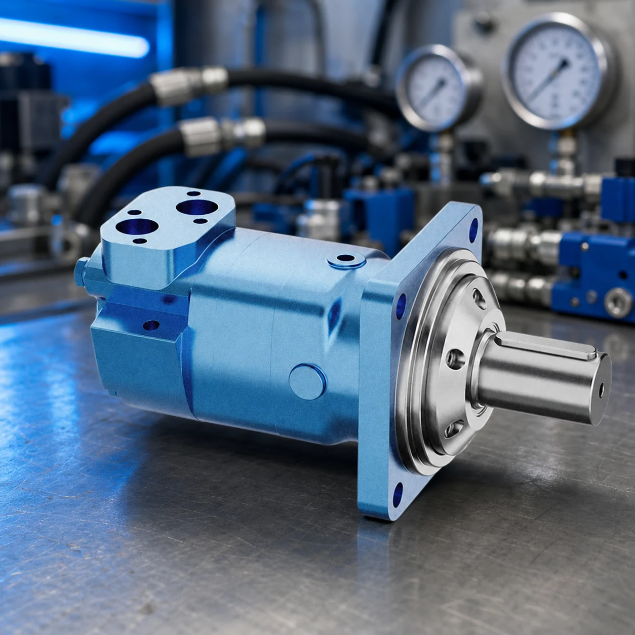 Prance Hydraulic orbit — official product photo with illustrative scene background (not a real site photo)