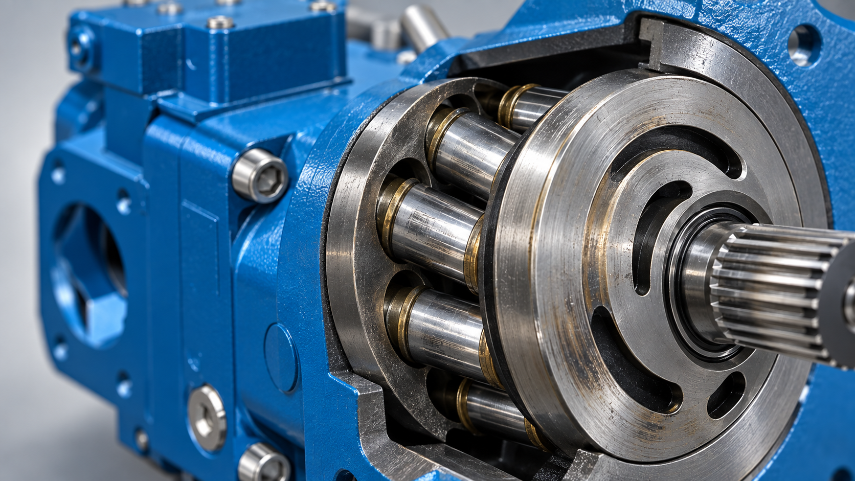 axial piston pump cylinder block wear product-based technical view