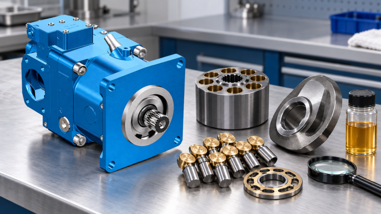 axial piston pump slipper wear Featured technical visual based on a Prance Hydraulic pump
