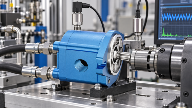 gear pump pressure ripple Featured technical visual based on a Prance Hydraulic pump