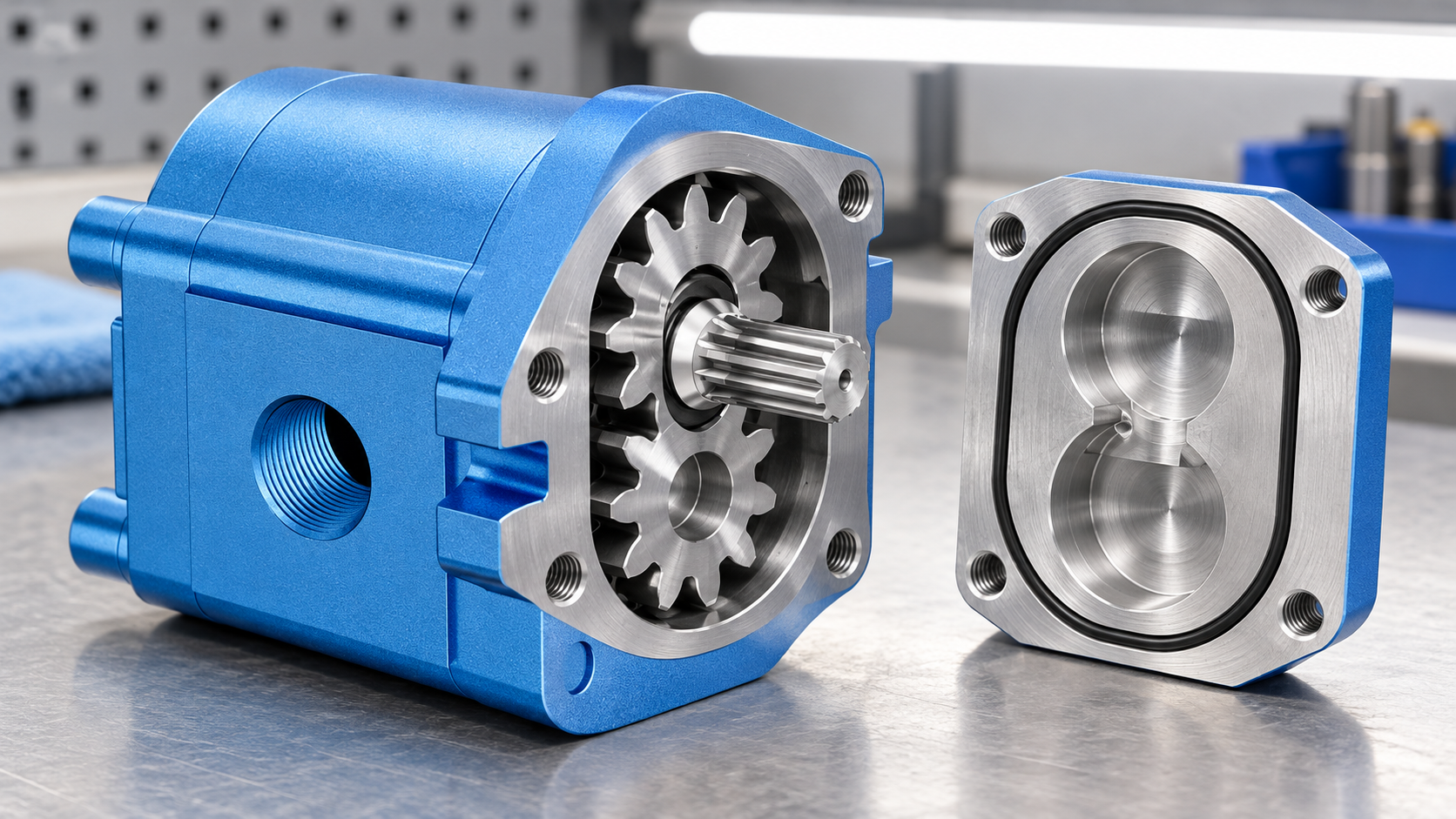 Inspection and measurement for gear pump side clearance