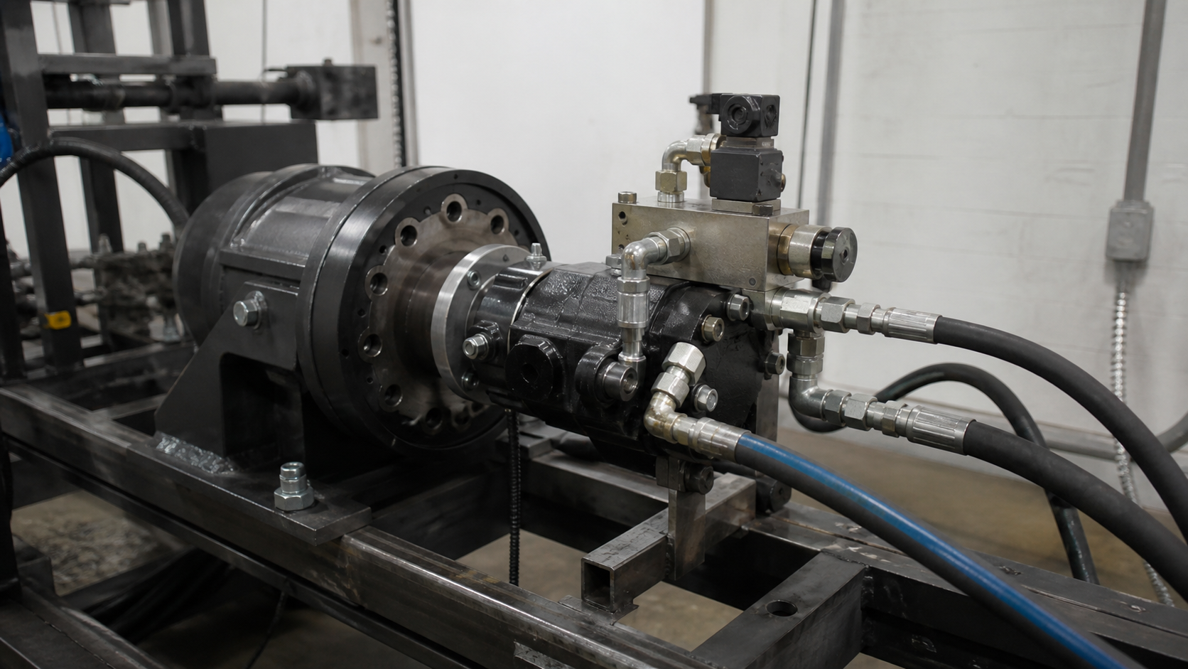 hydraulic motor braking circuit technical detail