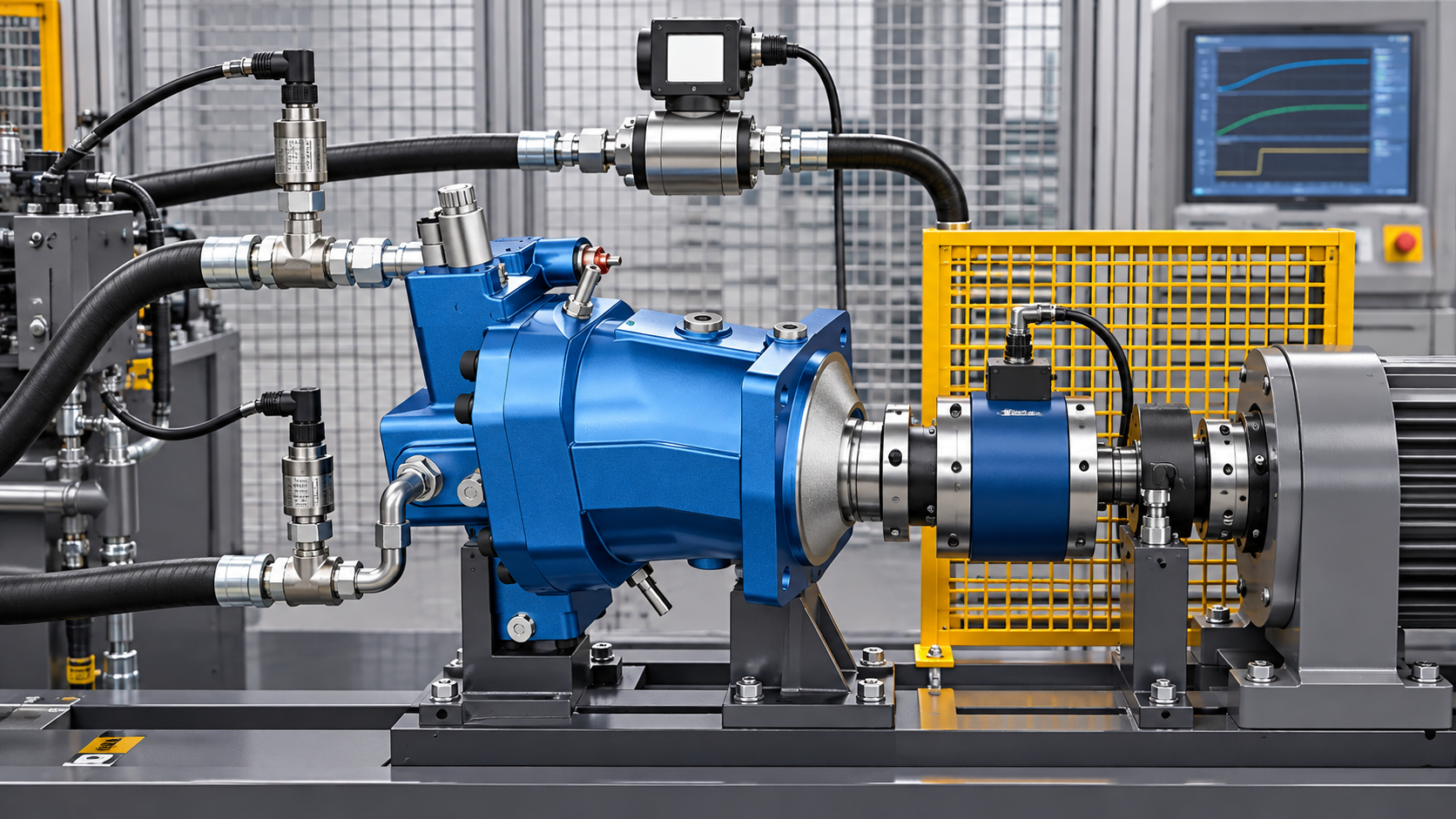 Inspection and measurement for hydraulic motor power calculation