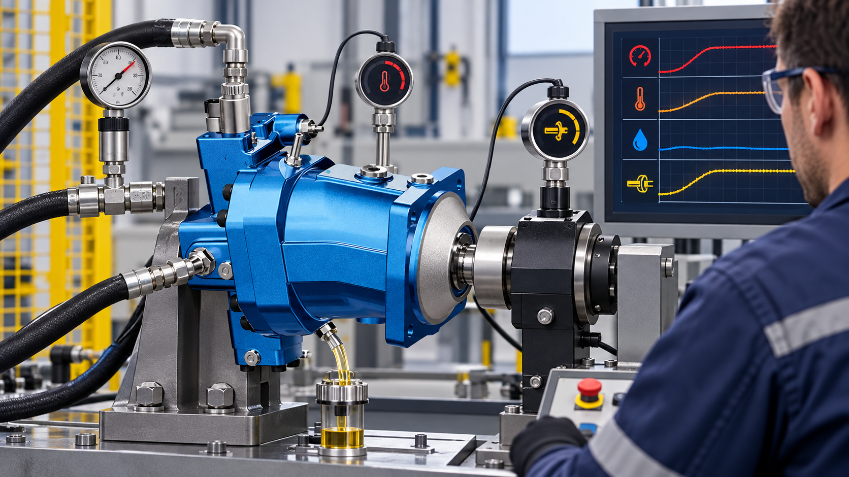 Inspection and measurement for hydraulic motor stall torque