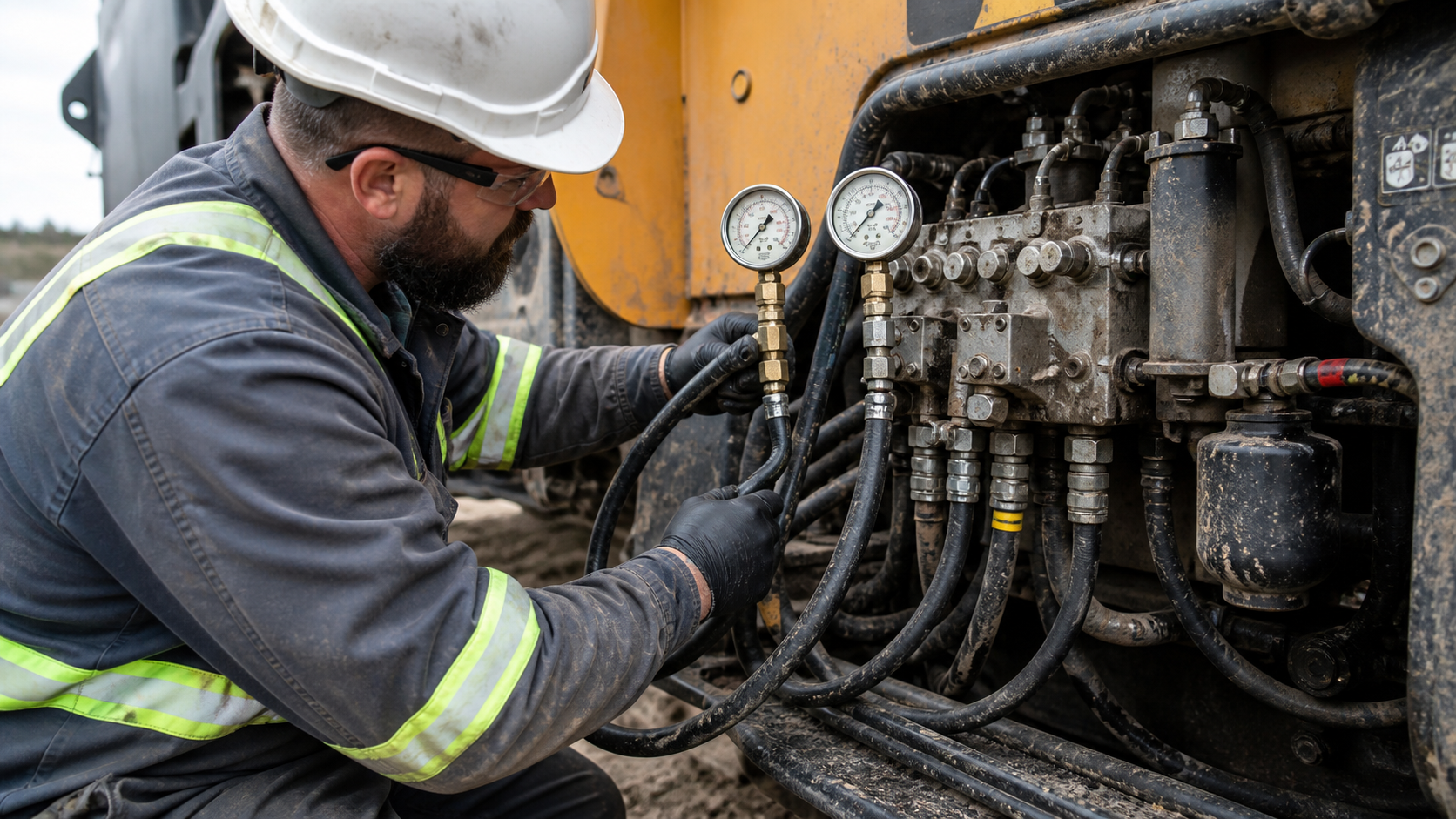 Inspection and testing for hydraulic valve power beyond vs tank
