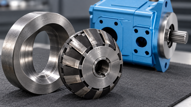 hydraulic vane pump vane wear Featured technical visual based on a Prance Hydraulic pump