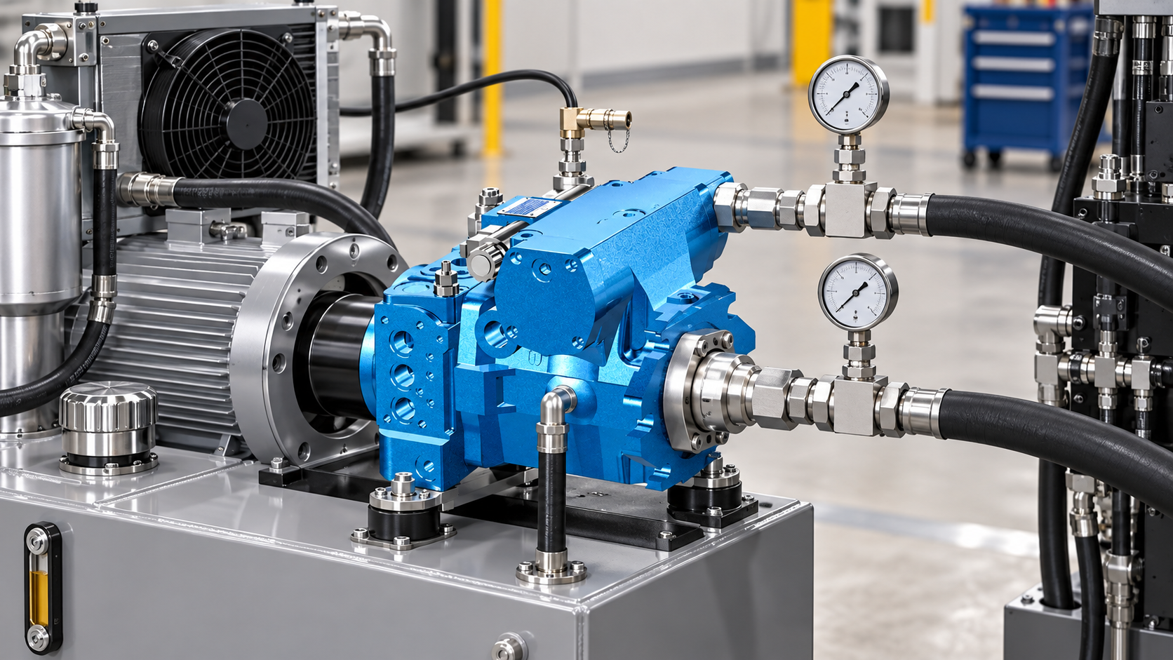 Inspection and measurement for open circuit vs closed circuit hydraulic pump