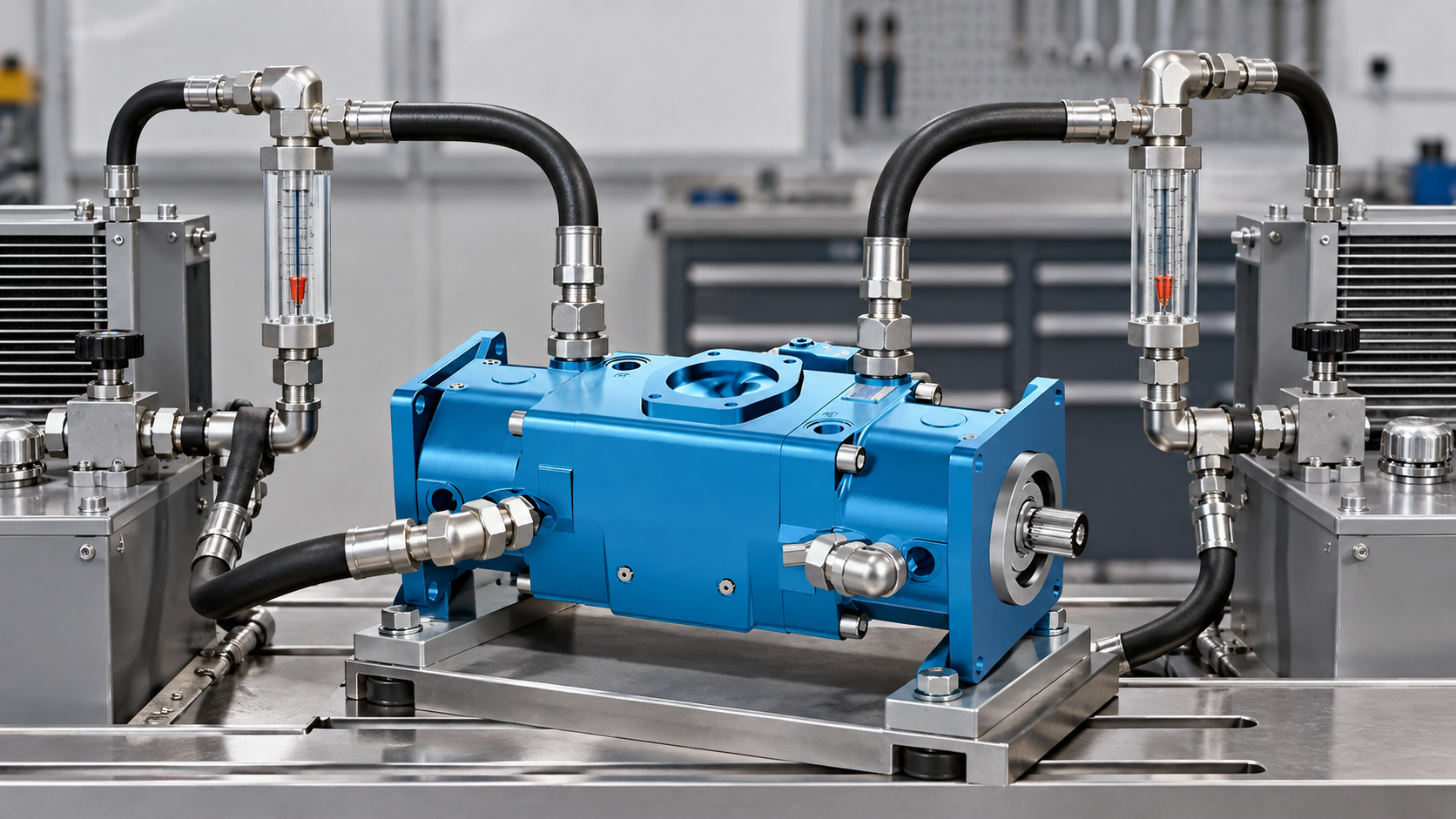 Inspection and measurement for tandem hydraulic pump selection