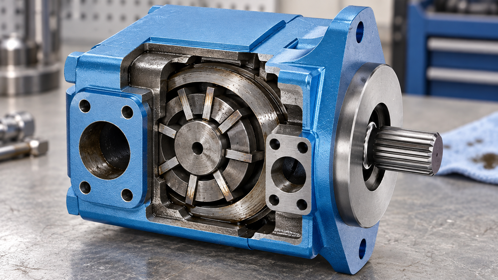 vane pump cam ring wear product-based technical view