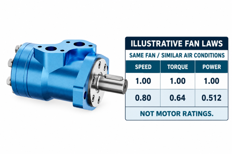 Fan speed, torque, and power relationships