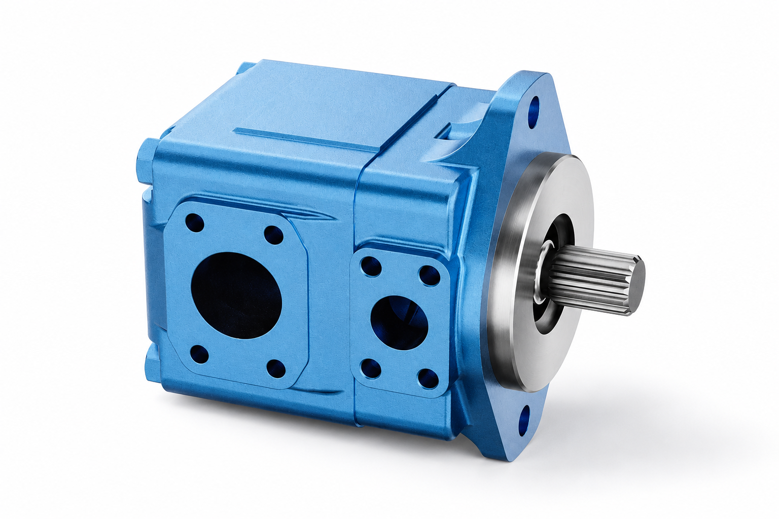 Reference-based T6 vane pump exterior illustration for inlet and foaming diagnosis