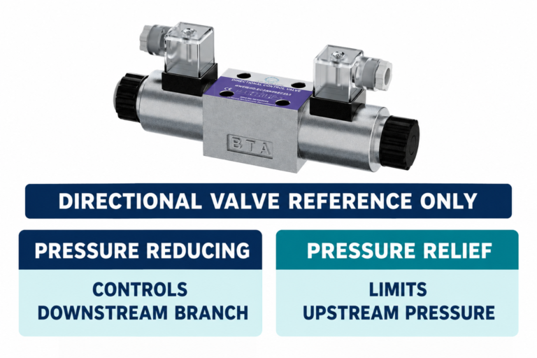 Separate tasks of reducing and relief valves