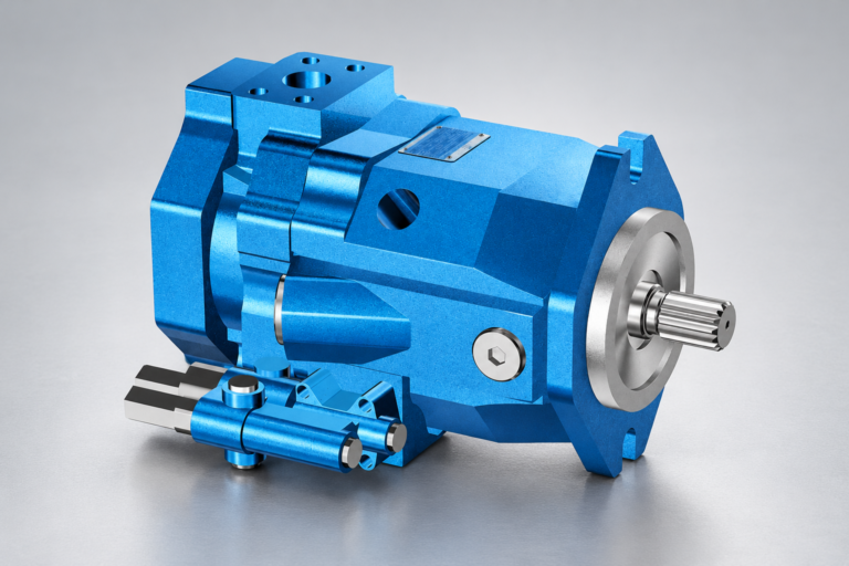 High Pressure Variable Displacement Piston Pump A10VSO 52 Series featured exterior reference illustration
