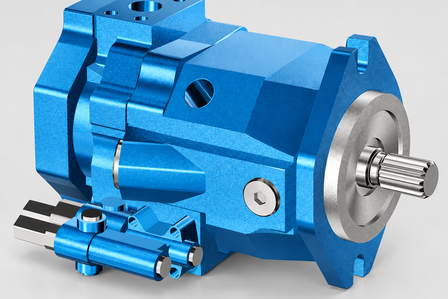 High Pressure Variable Displacement Piston Pump A10VSO 52 Series interface exterior reference illustration