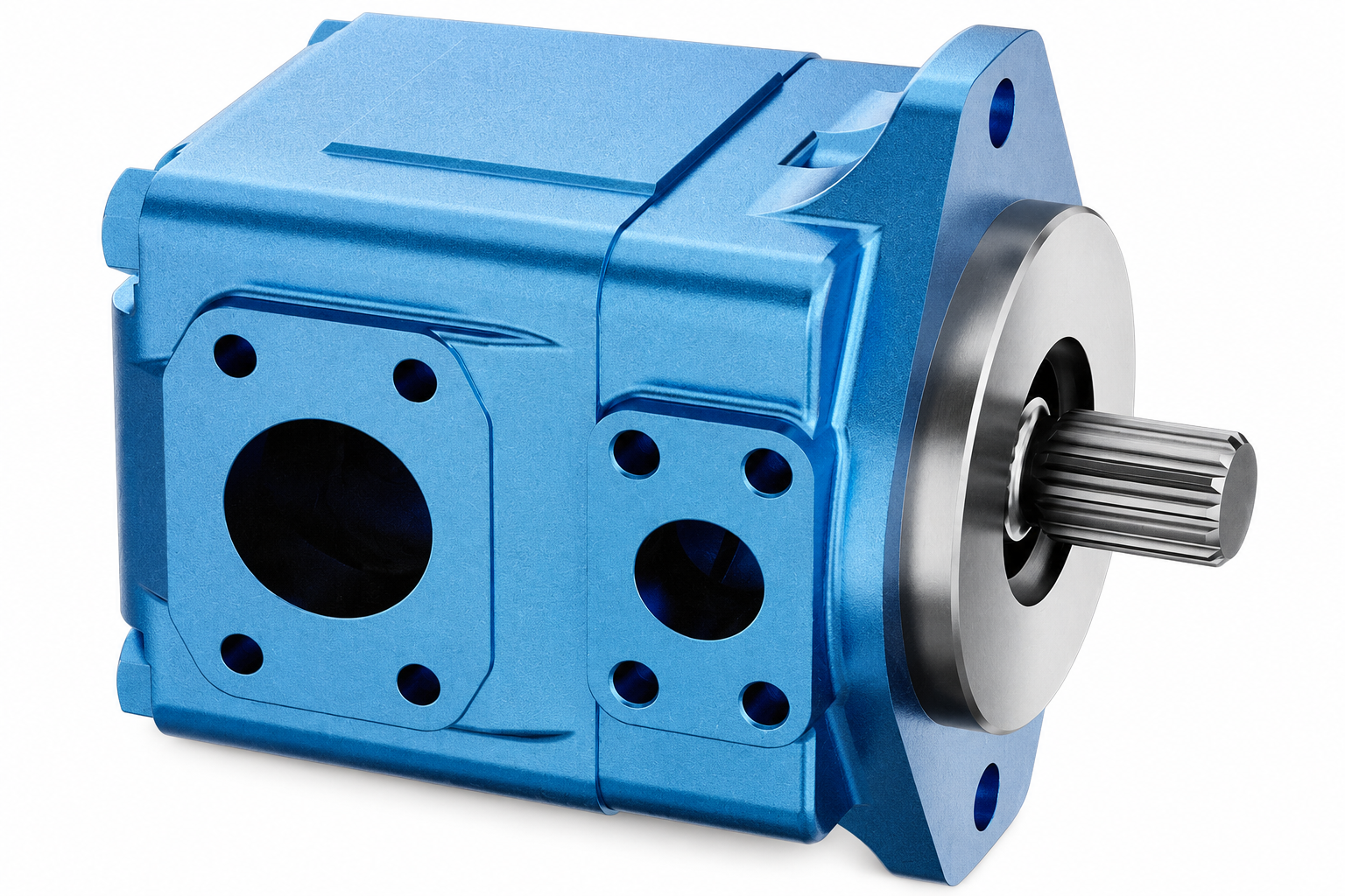 T6 vane pump exterior housing and ports for heat-load component identification