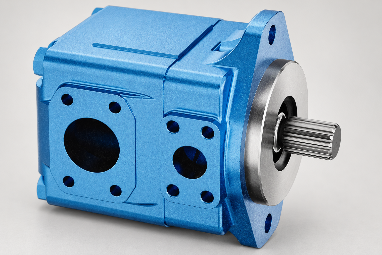 T6 vane pump exterior housing and ports for heat-load component identification