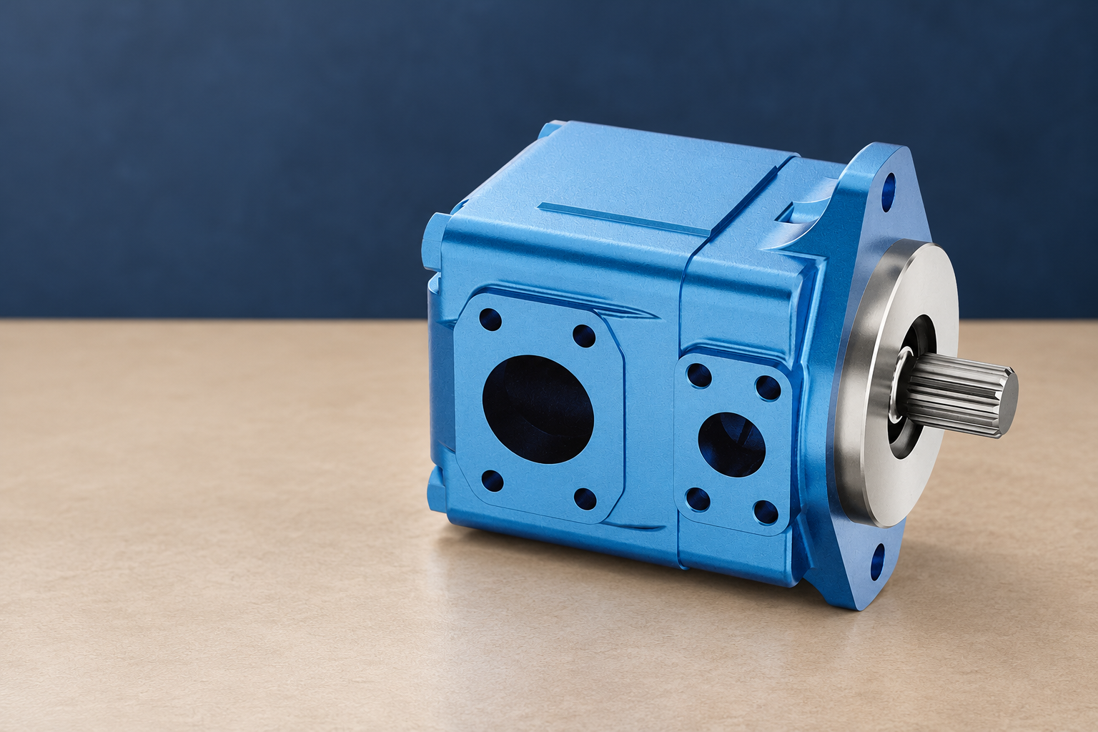 T6 vane pump shaft and mounting flange for component identification records