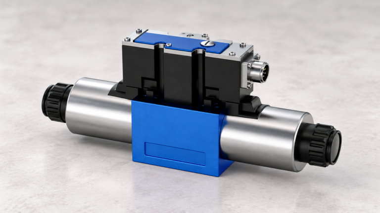 Reference-based 4WRAE proportional valve featured exterior, unconnected illustration