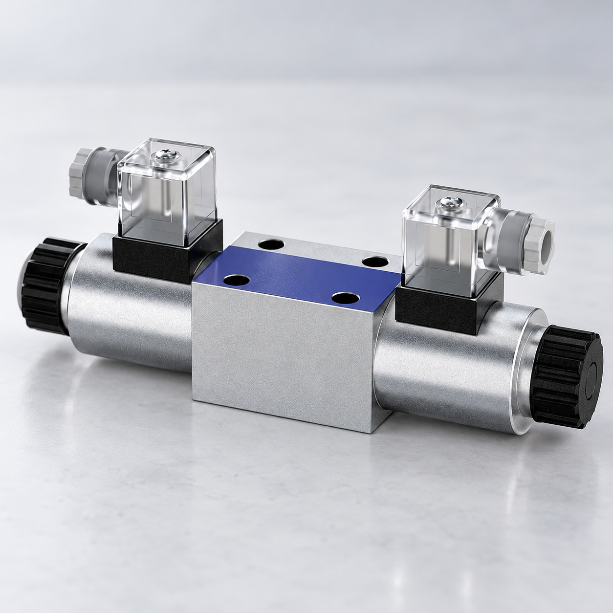 4WE directional valve catalog view showing the housing and interface