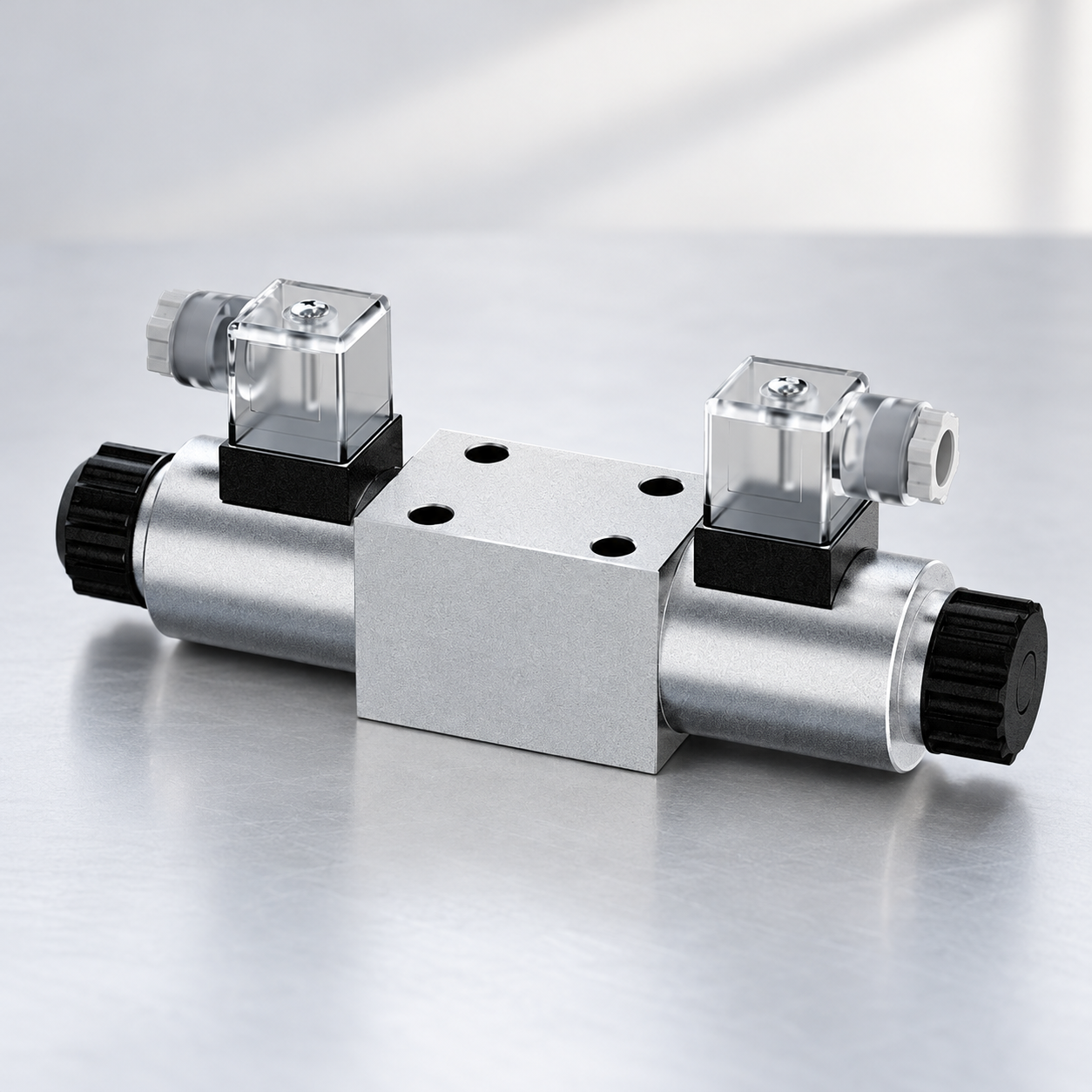 4WE directional valve catalog view showing the housing and interface