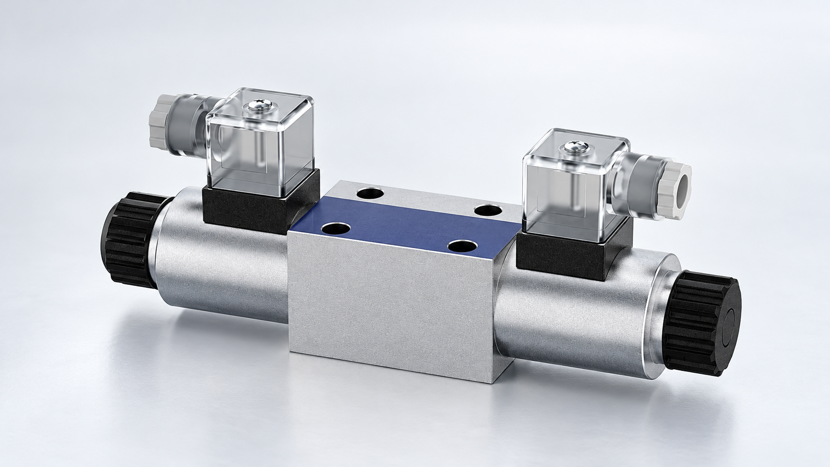 Reference-based 4WRAE proportional valve featured exterior, unconnected illustration