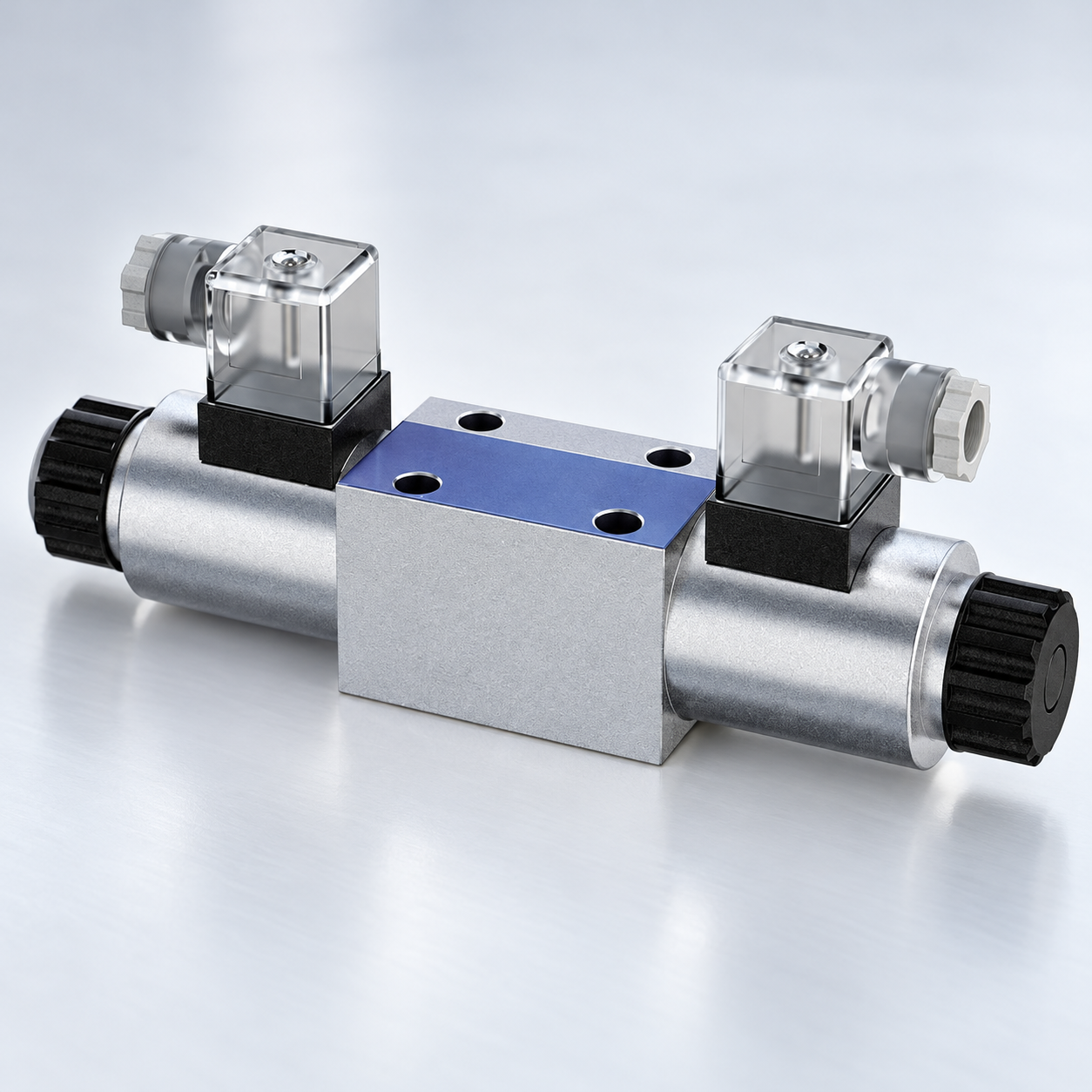 4WE directional valve catalog view showing the housing and interface