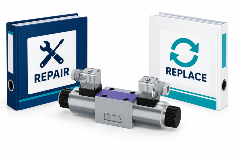 Reference directional valve beside repair and replacement documents