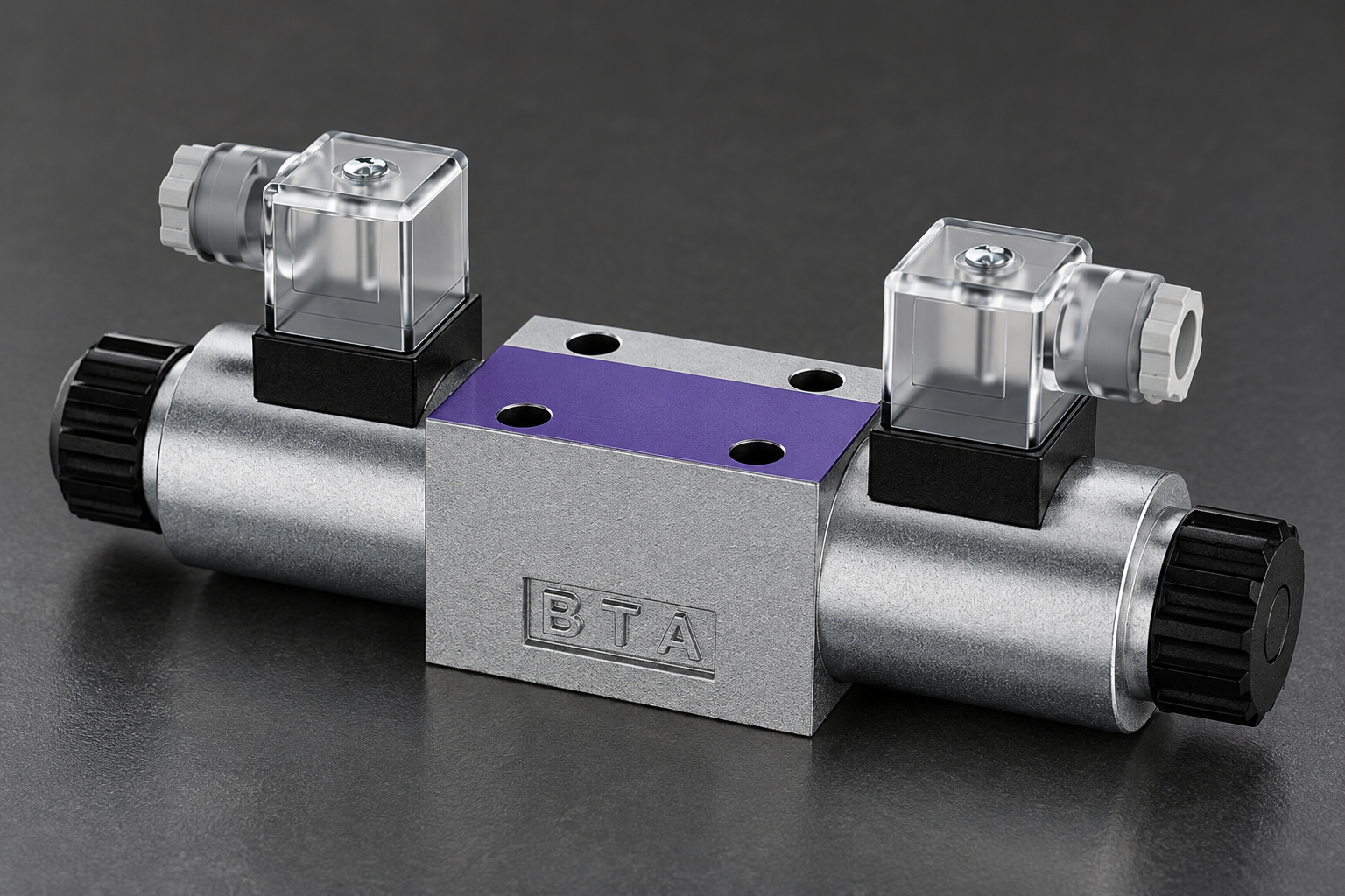 4WE directional valve catalog view showing the housing and interface