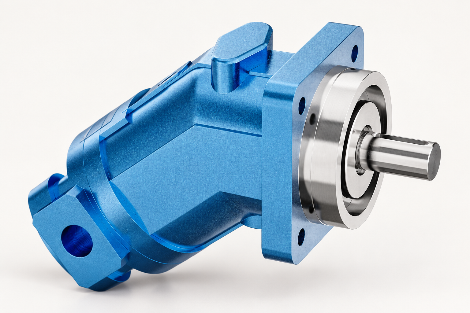 Reference-based A2FM bent-axis motor exterior for displacement-test interface review