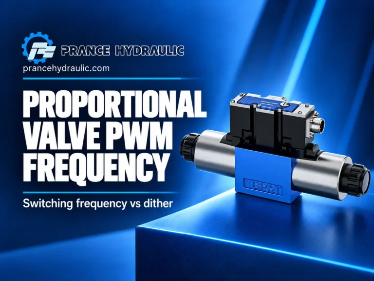 Prance Hydraulic guide: Proportional Valve Pwm Frequency — Switching frequency vs dither