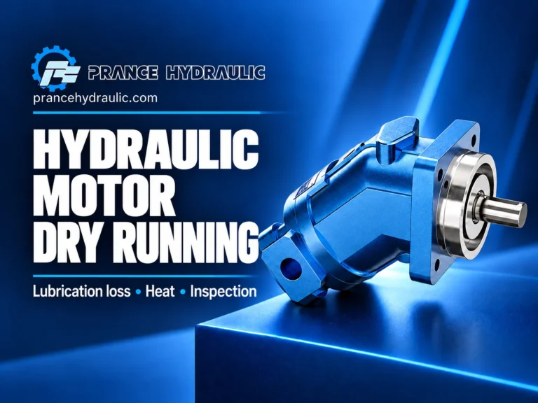 Prance Hydraulic guide: Hydraulic Motor Dry Running — Lubrication loss • Heat • Inspection