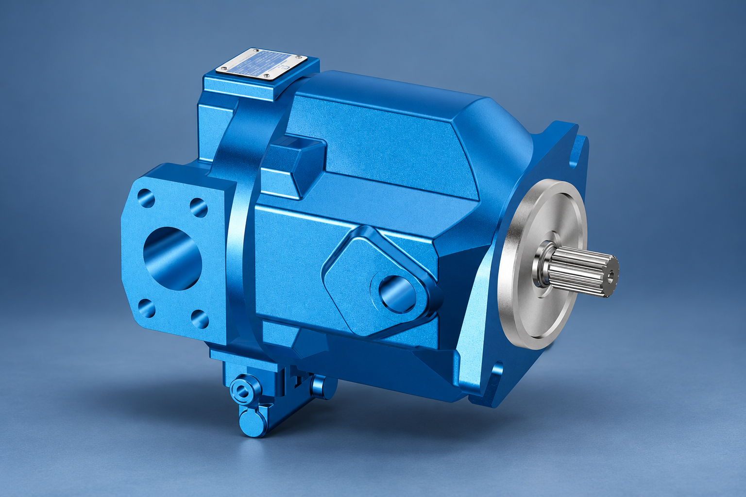 A10VO pump featured exterior view illustrating the variable displacement pump family