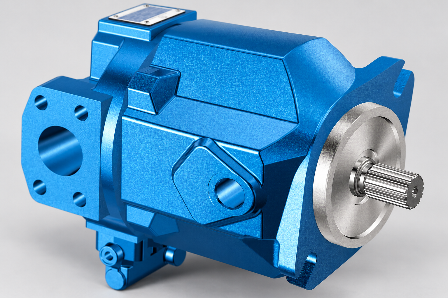 A10VO pump shaft exterior view illustrating the variable displacement pump family